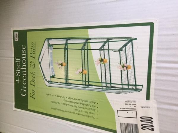 4 tier green house shelf
